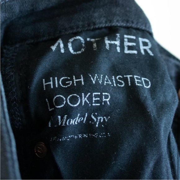Mother Denim High Waisted Looker Black Skinny Jeans - Picture 10 of 11